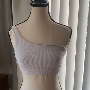Lululemon One-Shoulder Ribbed Crop Top